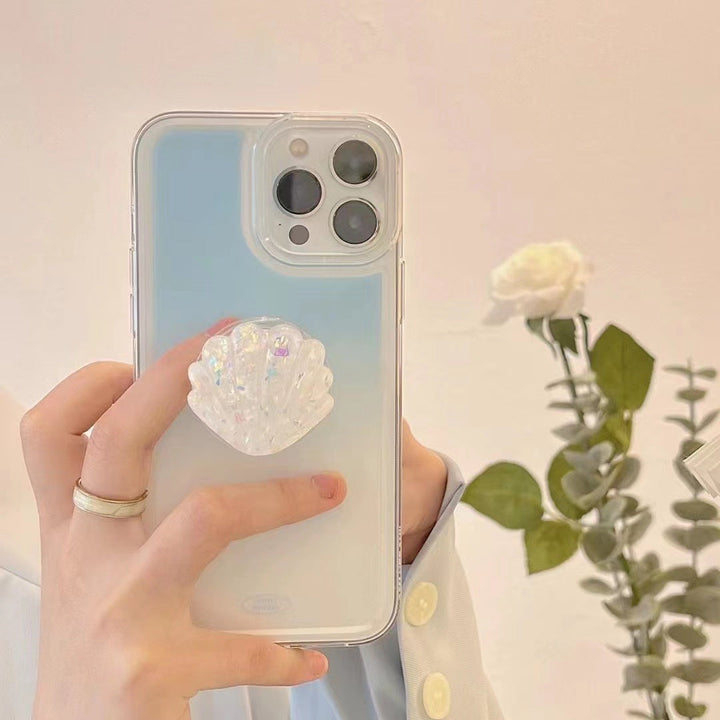 Elevate Your Phone Experience with the Advanced Gradient Blue Colorful Shell Bracket