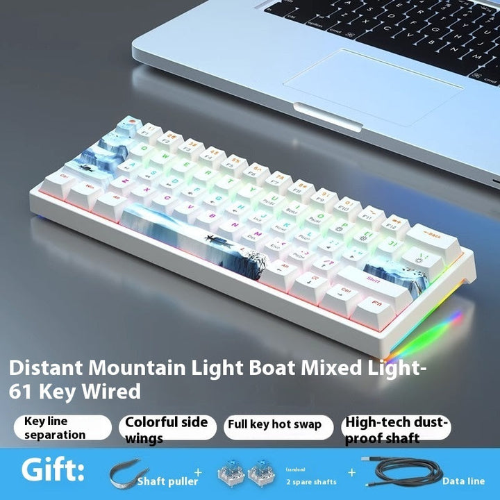 Upgrade Your Typing Experience with the 61 Key Wired Hot Swap Mechanical Keyboard