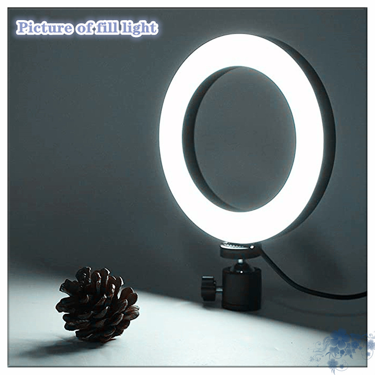 Illuminate Your Space with the 360° Rotatable Desktop Tripod Ring Light
